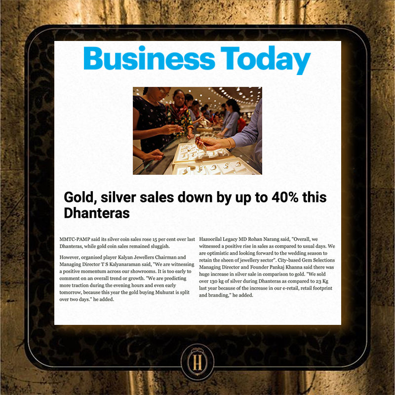 media & press business today gold, silver sales down by up to 40% this dhanteras