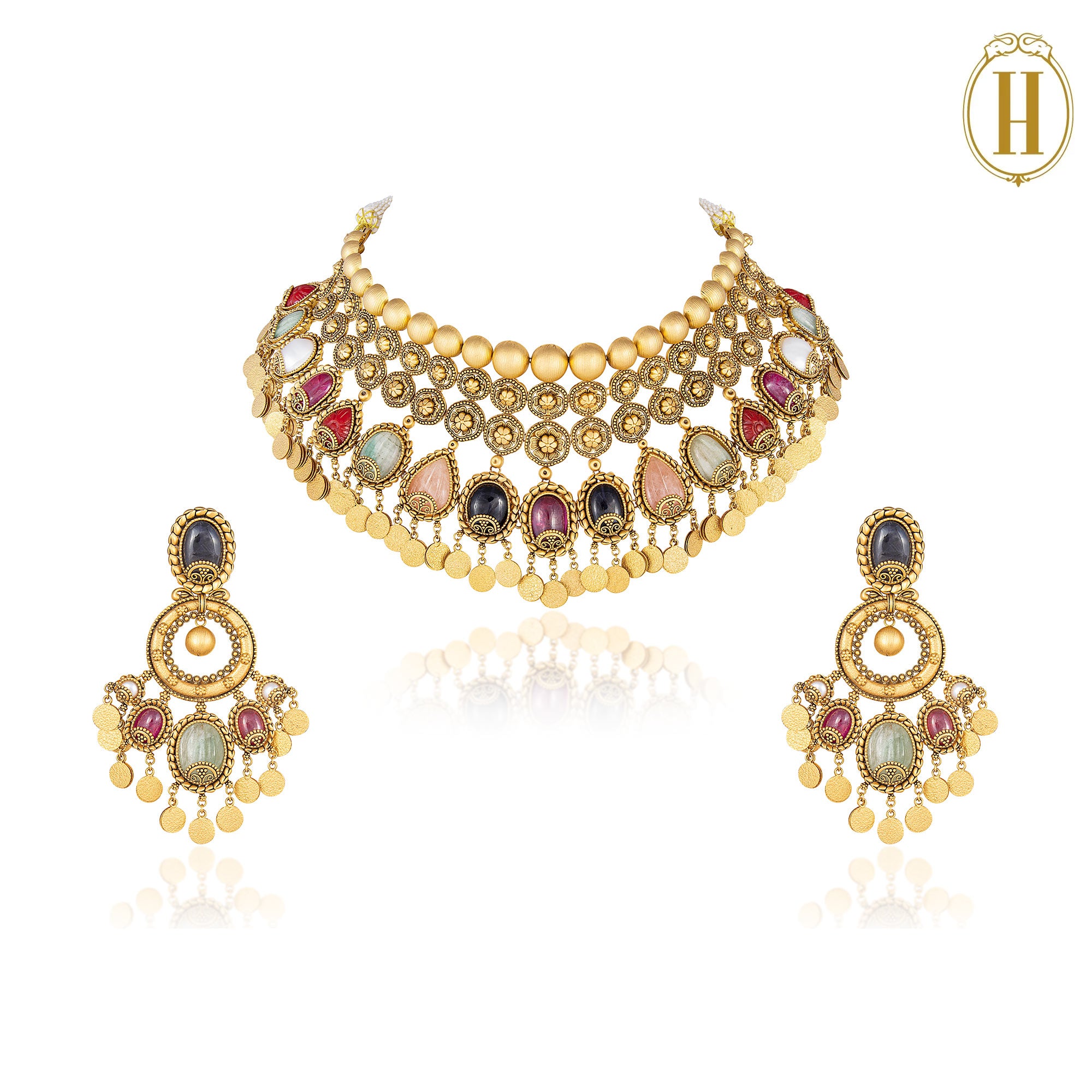 Spring-Summer-2025-Navratna-Gold-Necklace-Set-3