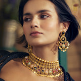 Spring-Summer-2025-Navratna-Gold-Necklace-Set-2