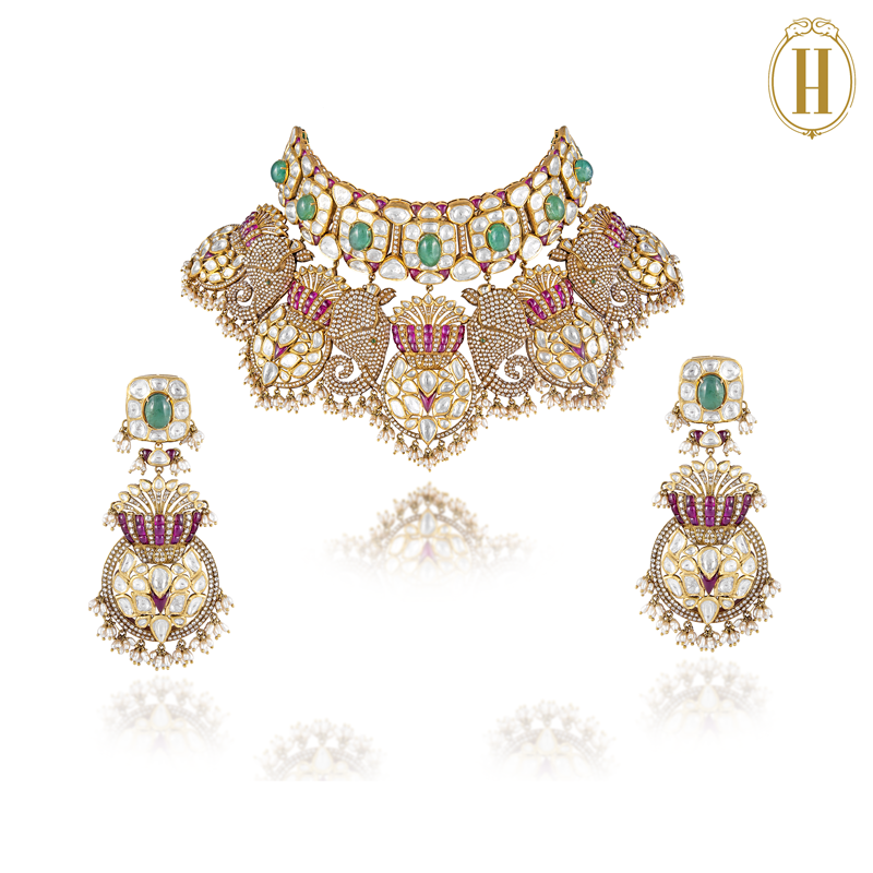 Fiona-Spring-Summer-'24-Fiona-Uncut-Diamonds-Bridal-Choker-Necklace-Set-3