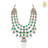 The-Vintage-Voyage-Cascading-Emeralds-Statement-Necklace-4