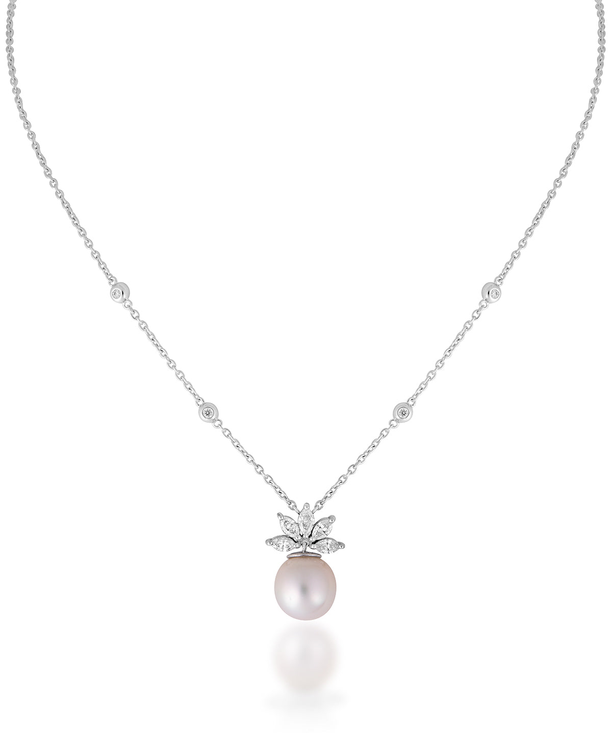 Amelia Pearl Bloom Pendant Set