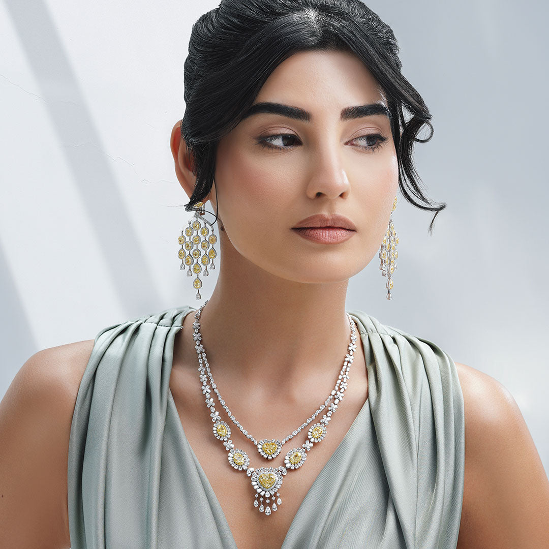 Luminara Yellow Diamond Necklace