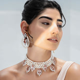 LUMINARA-Luminara-Pearl-and-Tourmaline Choker-2