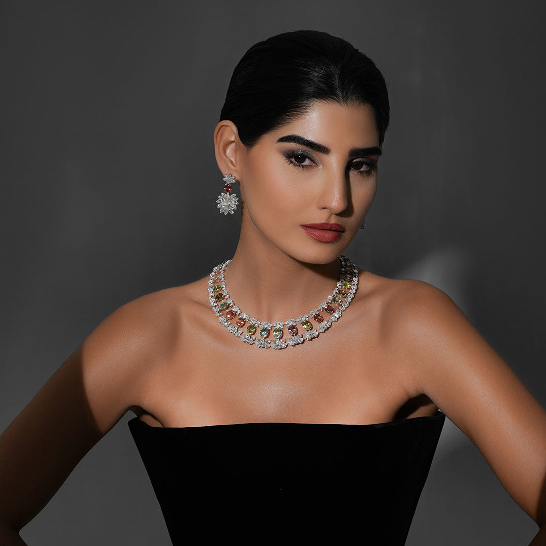 Luminara Multi Tourmaline Necklace Set