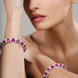 LUMINARA-Luminara-Ruby-and-Diamond-Bangle-Set-2
