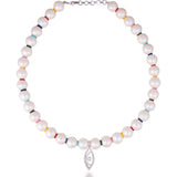 Iris Pearl Charm Necklace