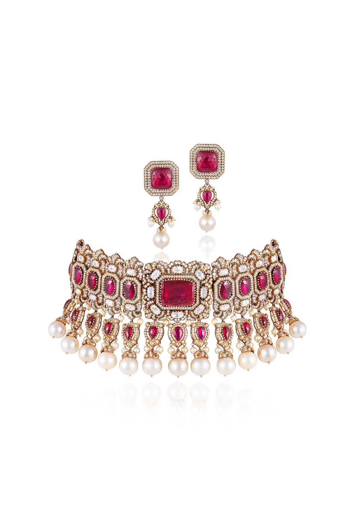 Legacy-Collection-Legacy-Bridal-Ruby-Polki-Choker-Set-with-Pearl-Drops-3