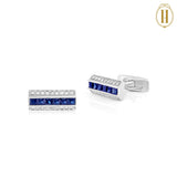 Kaiser-Diamond-&-Blue-Sapphire-sleek-cuff-links-1
