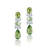 Green Facet  Tourmaline Necklace Set