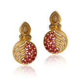 The Contemporary Gold Ruby Facet Necklace Set