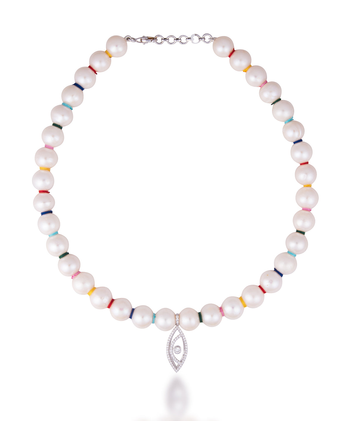 Iris Pearl Charm Necklace