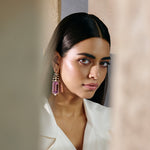 Kunzite Facet Earring Set-1