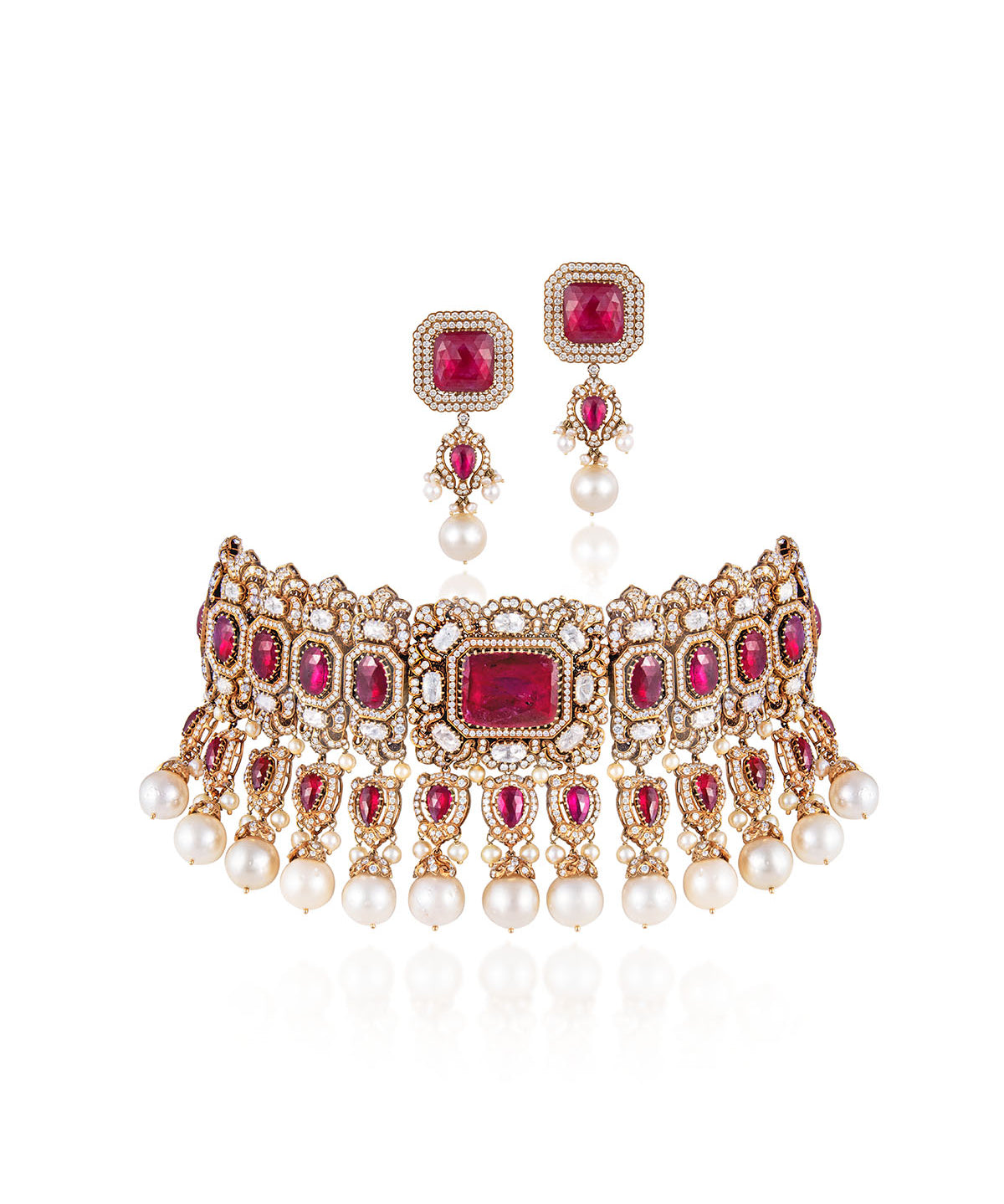 Legacy-Collection-Legacy-Bridal-Ruby-Polki-Choker-Set-with-Pearl-Drops-3