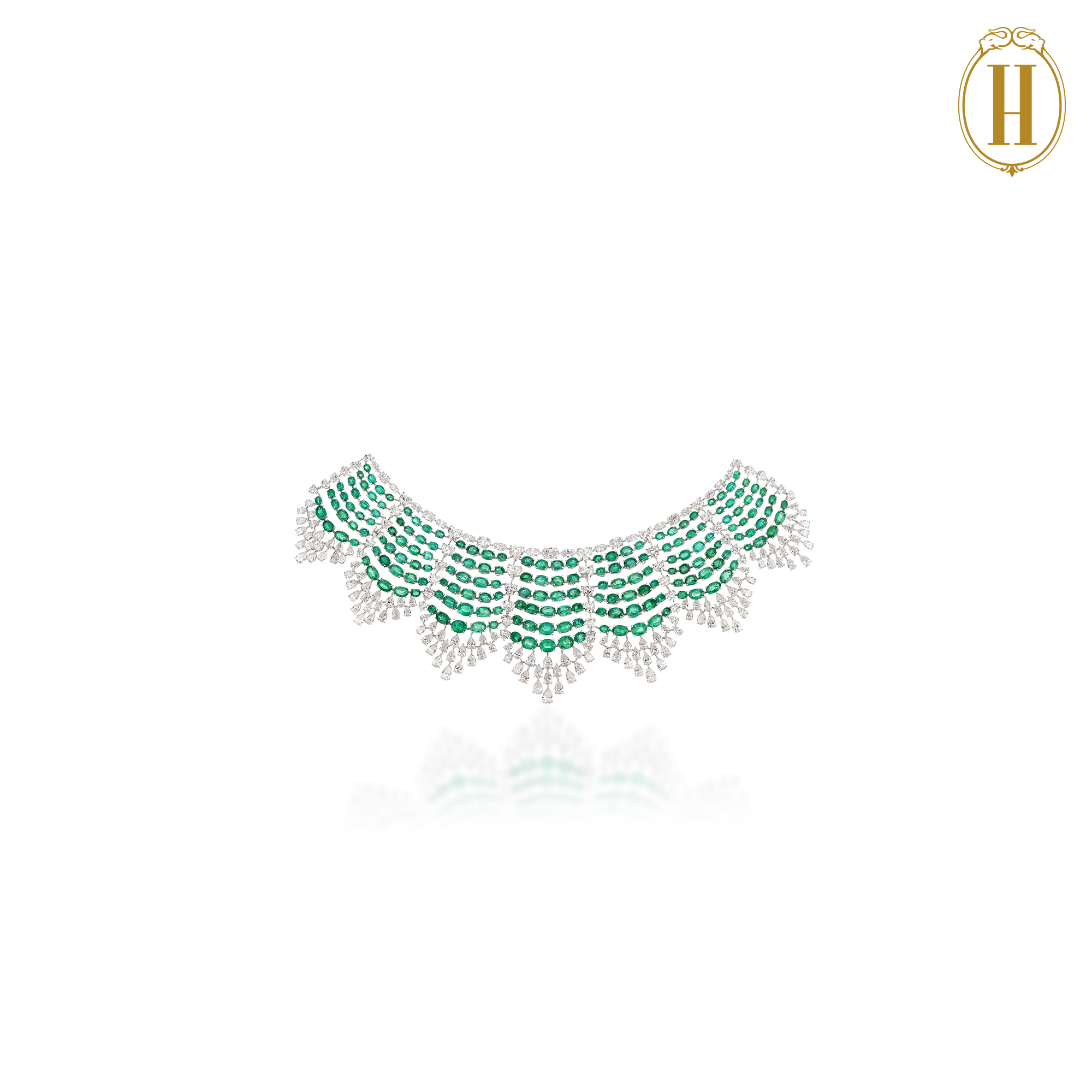 Legacy-Collection-Legacy-Emerald-and-Diamond-Scallop-Necklace-Set-2