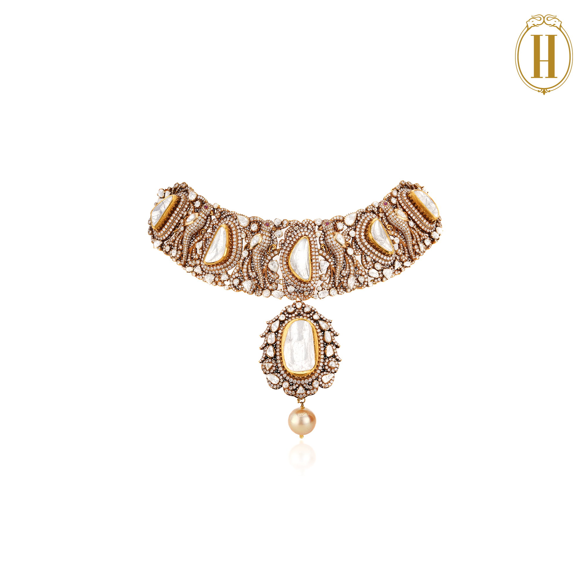 Legacy-Collection-Legacy-Uncut-Diamonds-Heritage-Choker-Necklace-Set-2