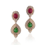 Multi-hued Tourmalines Facet Neclace Set-3