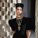 Multi-hued Tourmalines Facet Neclace Set