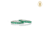 Oval Columbian Emeralds Bangles