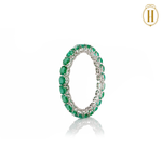 Oval Columbian Emeralds Bangles