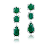Statement Emerald and Diamond Facet Set-5