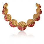 The Contemporary Gold Ruby Facet Necklace Set-5