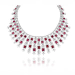 Tourmaline & Diamond Facet Necklace Set-2