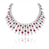 Tourmaline & Diamond Facet Necklace Set-2
