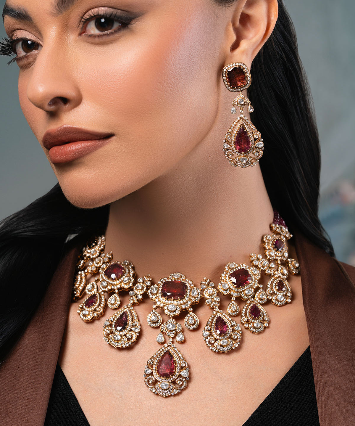Spring-Edit-2026-Tourmaline-Polki-Royale-Necklace-Set-2