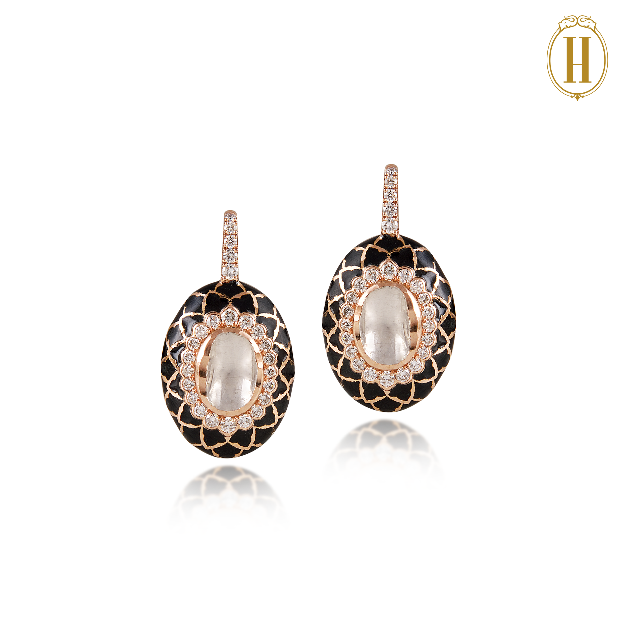 hazoorilal diamond drop earrings for women