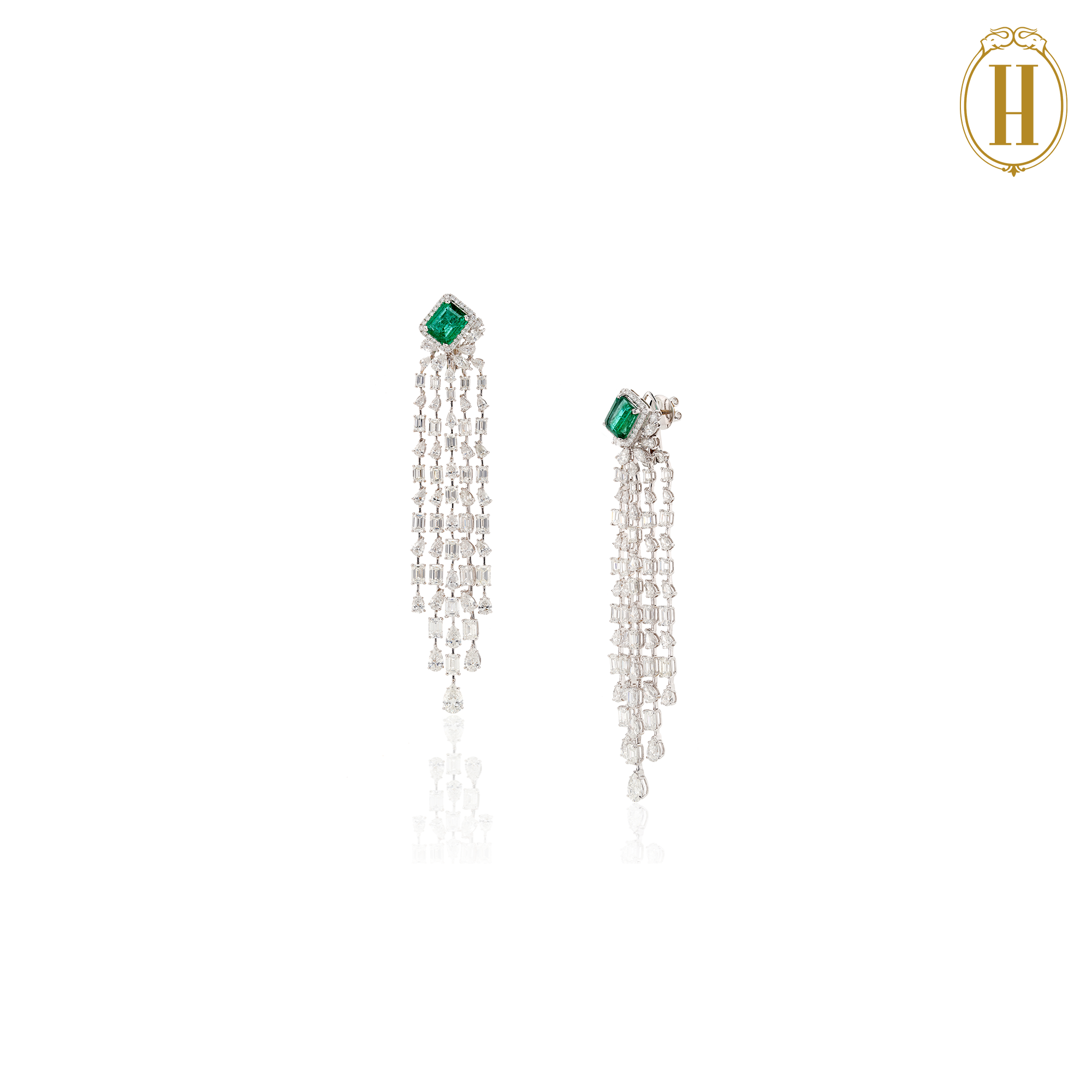 diamond earring set