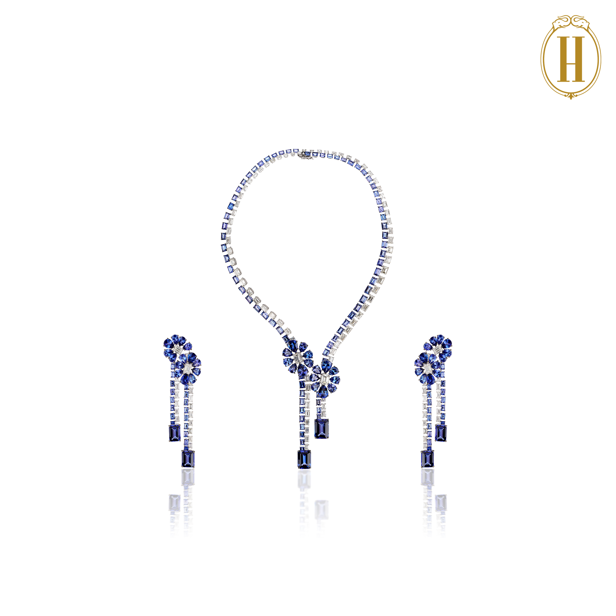 Legacy-Collection-Legacy-Tanzanite-and-Diamond-Florets-Necklace-Set-1