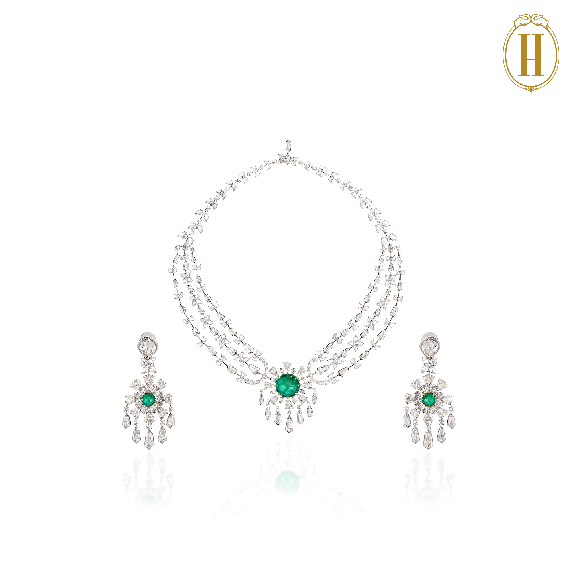 Legacy-Collection-Legacy-Diamond-and-Emerald-Art-Deco-Necklace-Set-1
