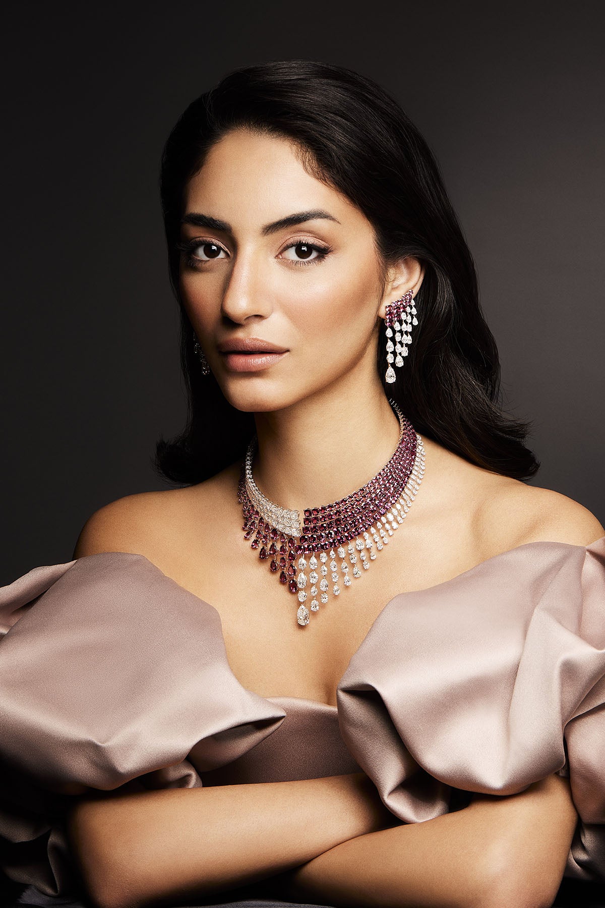 Legacy Tourmaline and Diamond Drop Necklace Set