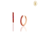 red and gold earrings