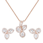 hazoorilal gold and diamond necklace set
