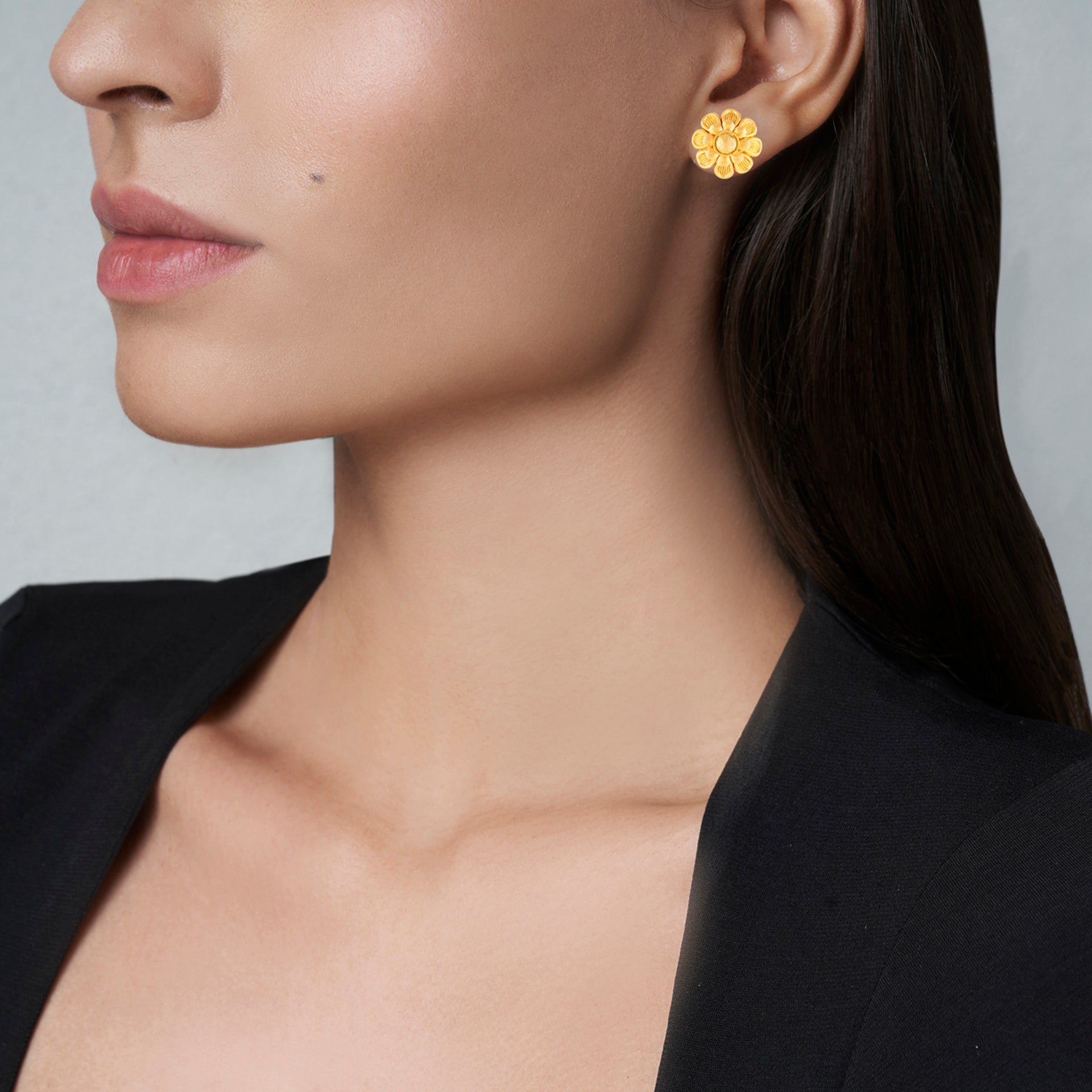 gold earing set for women