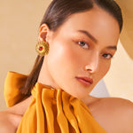 gold earing set for women